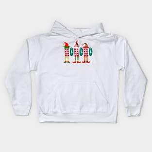 Ho Ho Ho christmas elf for merry christmas Kids Hoodie